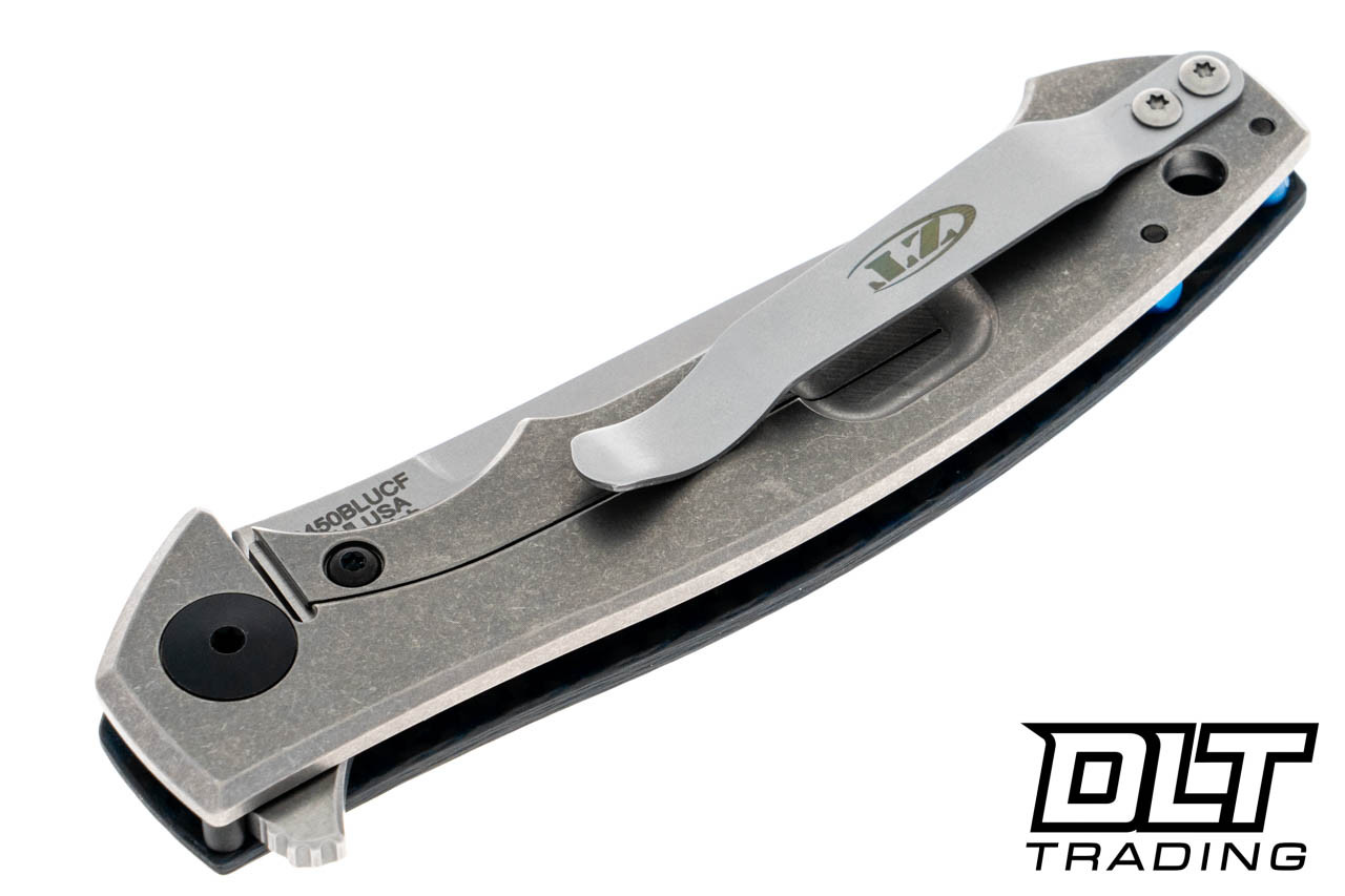 Zero Tolerance 0450BLUCF Blue Carbon Fiber MagnaCut DLT Trading
