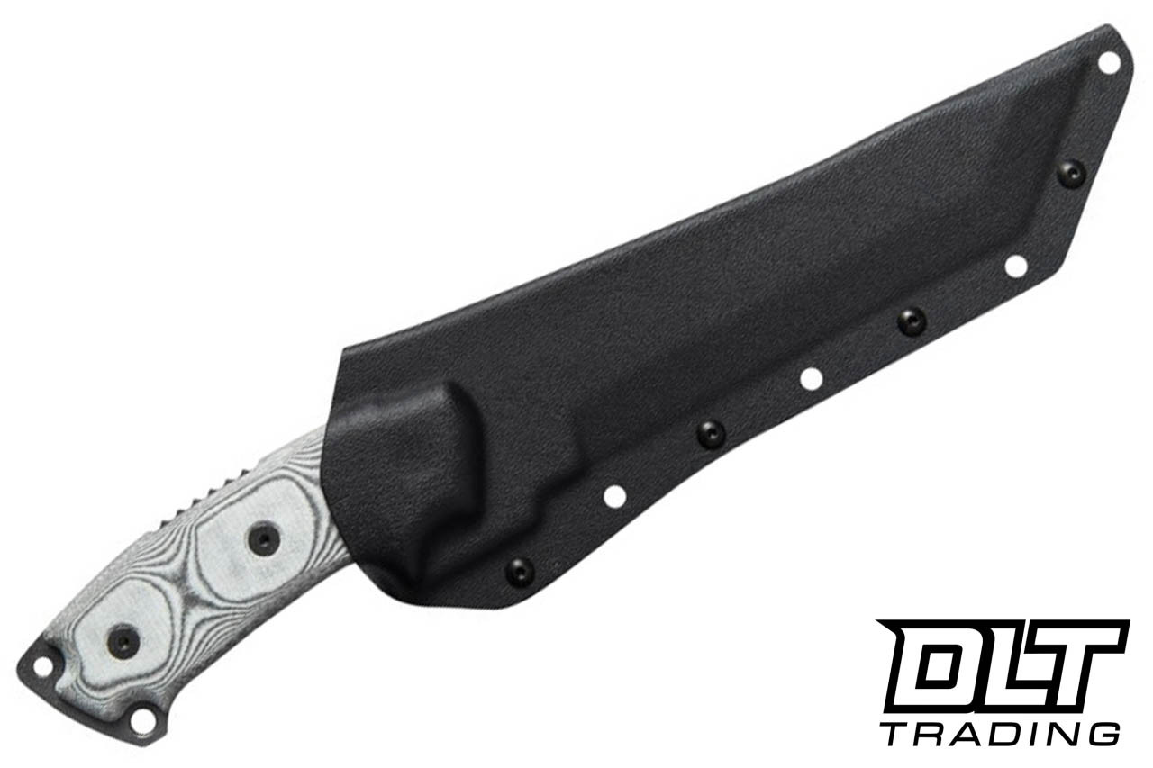 TOPS Steel Eagle 107D Tanto - Black Linen Micarta - DLT Trading