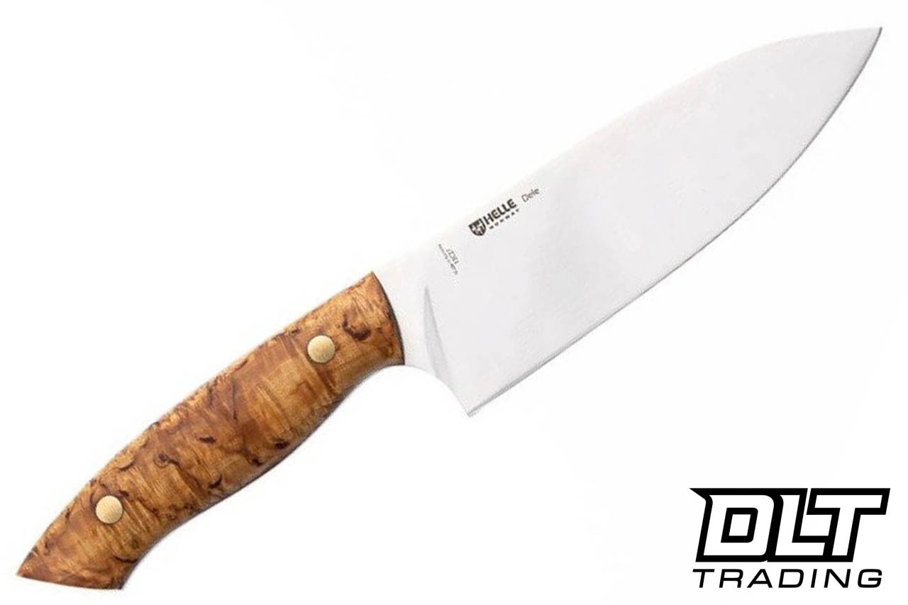 Helle Knives: Dele - Outdoor Chef Knife - Polished 12C27 Stainless