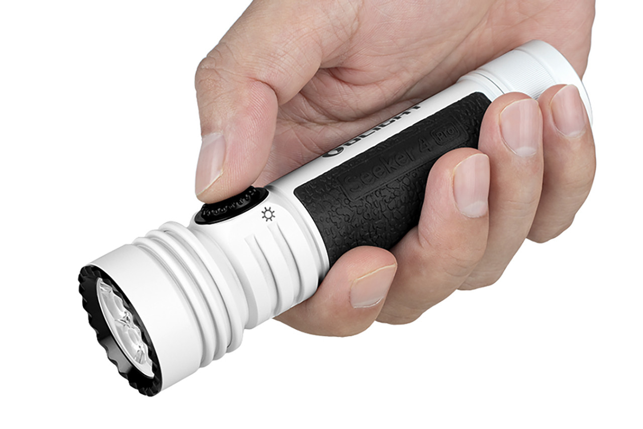 Olight Seeker 4 Pro 4600 Lumen Rechargeable Flashlight - White