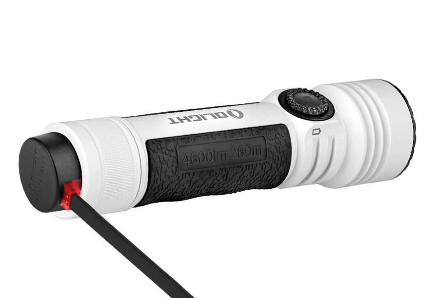 Olight Seeker 4 Pro 4600 Lumen Rechargeable Flashlight - White
