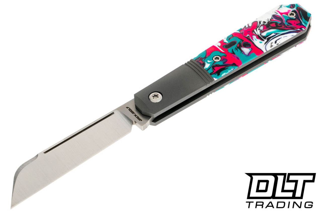 【限定生産】Jack Wolf Knives Midnight Jack Slip Joint Kaotic Resin (2.91 Satin) Jack Wolf Midnight Jack - Kaotic Resin - DLT Trading