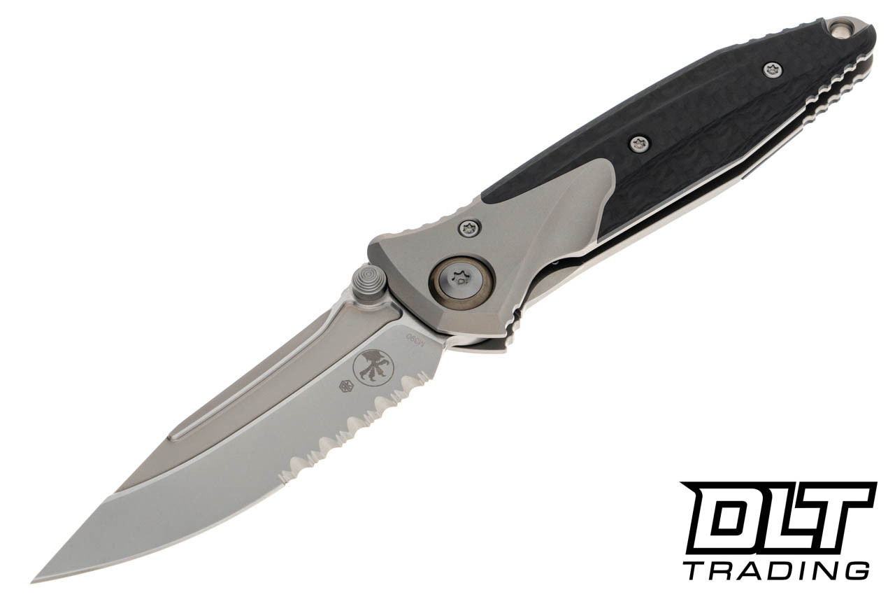 Microtech 260M-8CFTI Socom Bravo Mini S/E - Titanium Bolster 