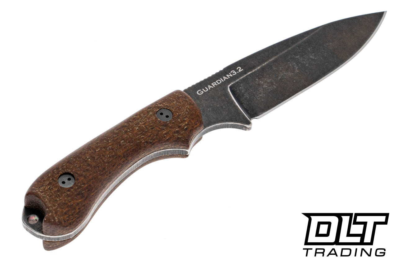 Bradford Guardian 3.2 M390 - 3D Natural Burlap - Saber Grind