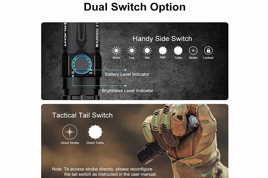Olight Warrior 3S - Dream Blue - DLT Trading