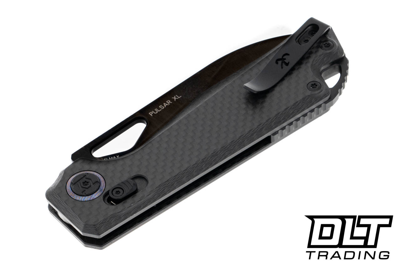 Kunwu Pulsar XL Carbon Fiber - Satin DLC Elmax Blade - DLT Trading