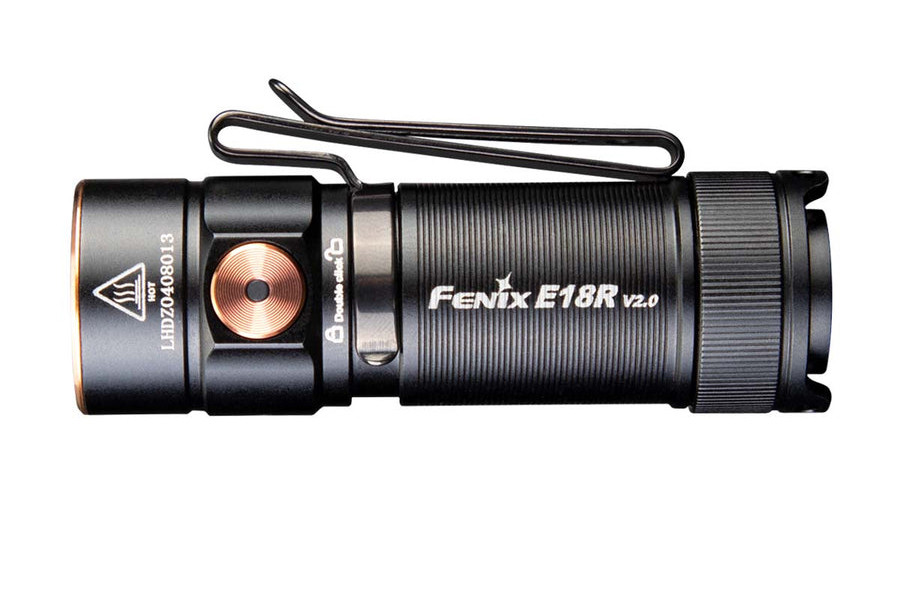 Fenix E18R V2.0 Rechargeable Flashlight - Black - DLT Trading