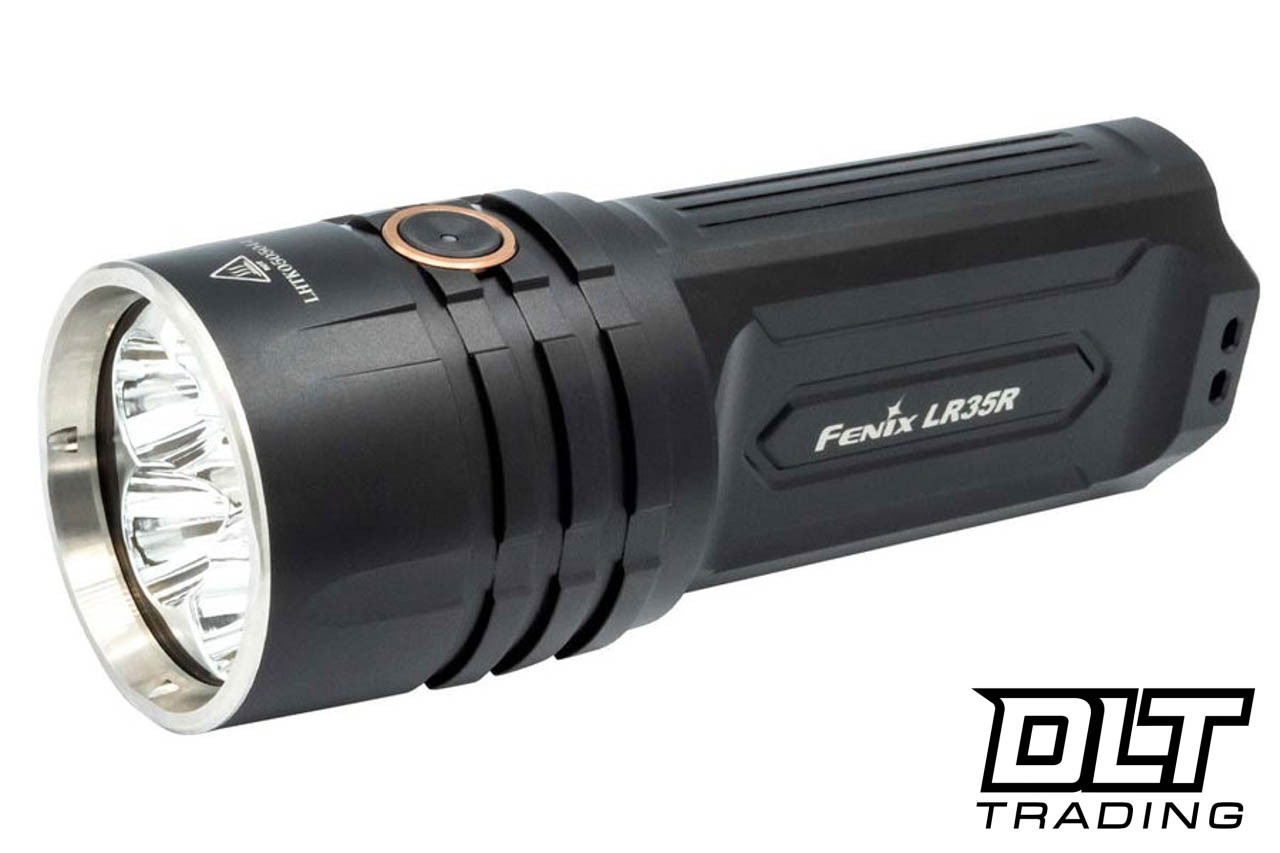 Fenix LR35R Rechargeable Flashlight - 10,000 Lumens - Black - DLT