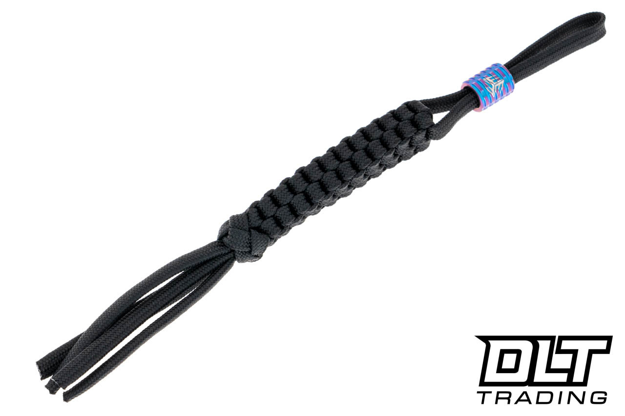 WE Knife Nylon Paracord Lanyard A-01B Black Purple Titanium