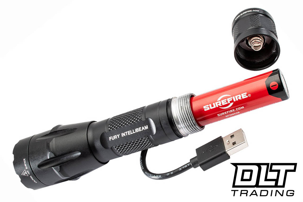 SureFire Fury IntelliBeam Dual Fuel - Black - DLT Trading