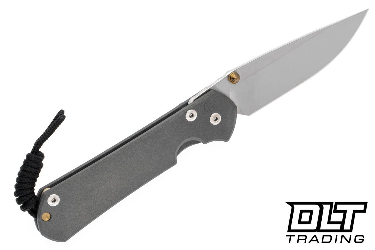 Chris Reeve Large Sebenza 31 - Gold Double Thumb Lugs - Left