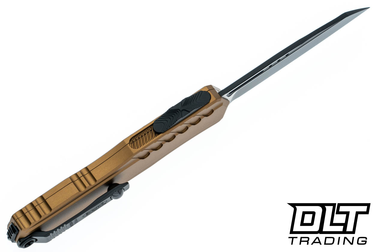 Microtech 1241-1TA Cypher II S/E - Tan Handle - Black Blade - DLT