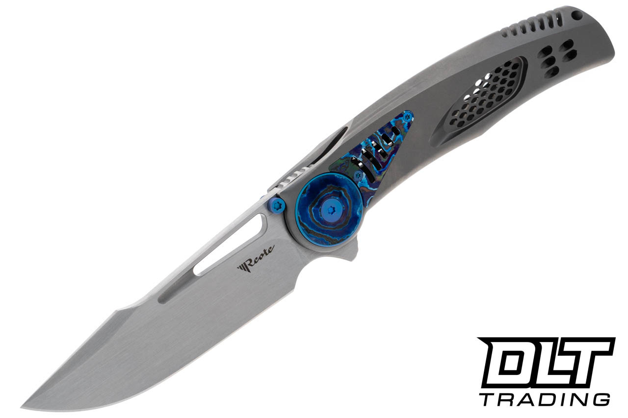 Reate GTR - Bead Blasted Titanium Handle - Zircuti Inlay - Hand