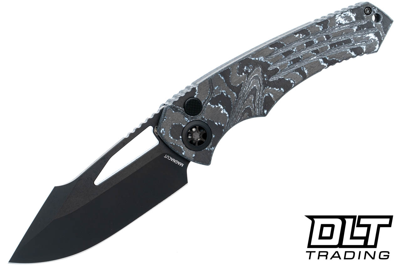 Heretic Pariah Manual - Drop Point DLC MagnaCut Blade - White Camo
