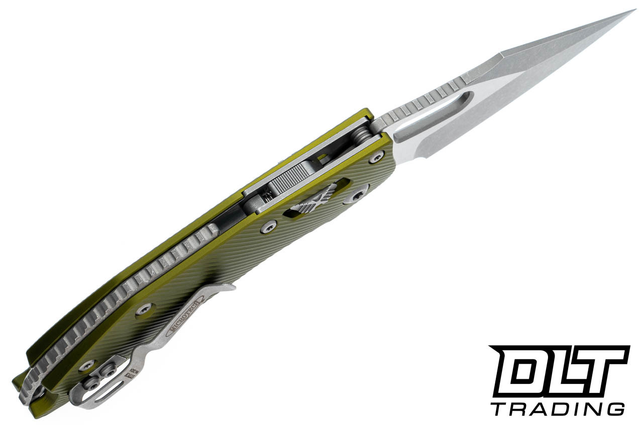 Microtech 169RL-10APFLOD Stitch Ram-Lok - OD Green Fluted Aluminum