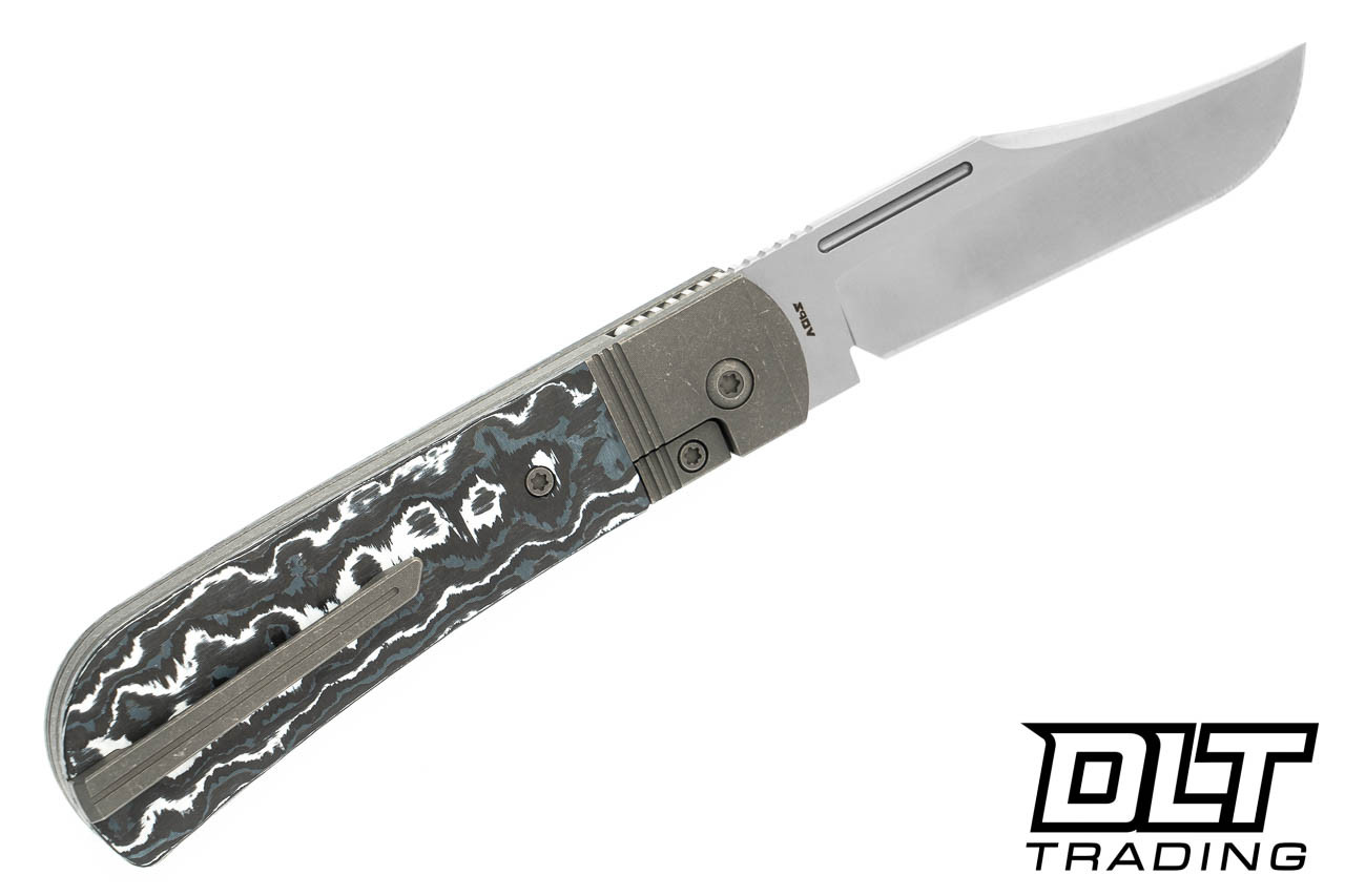 Jack Wolf The Benny - White Storm Fat Carbon - Stonewashed Blade