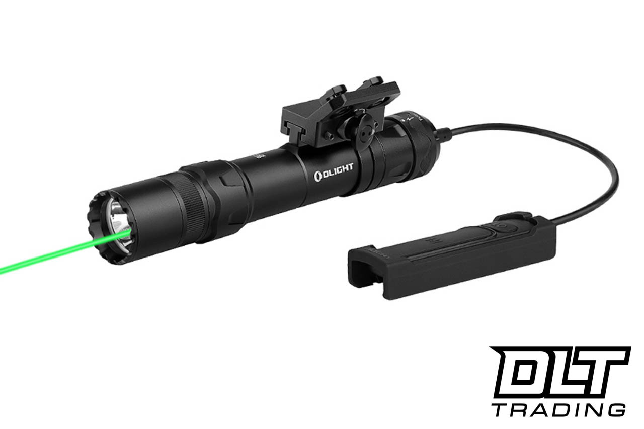 Olight Odin GL - Black with Green Laser - M-LOK Rail Mount - DLT