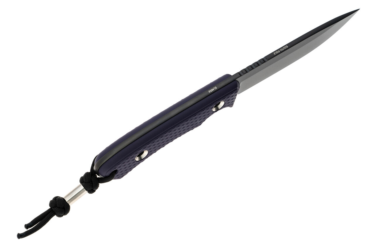TRC South Pole - Purple G-10 - DLC Elmax Blade - Black Kydex 