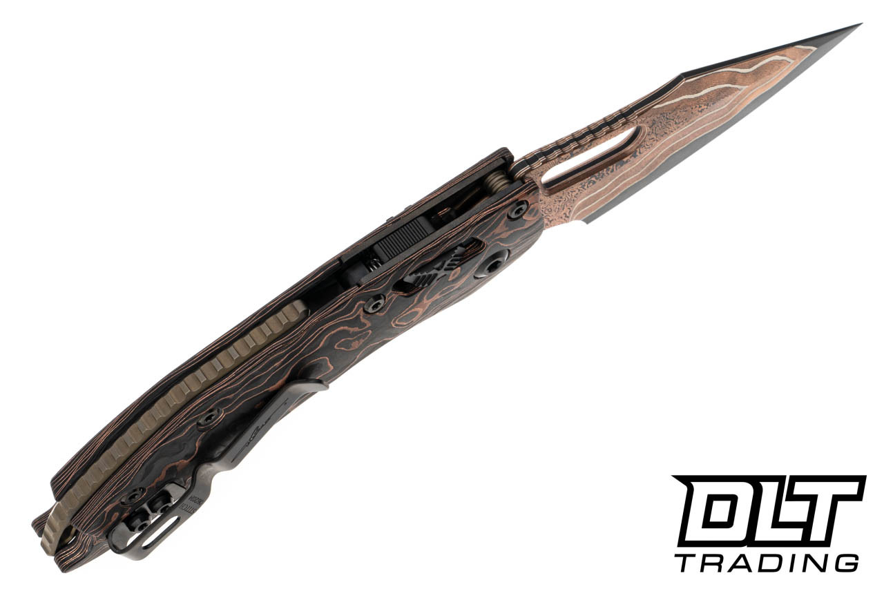 Microtech 169RL-16MS1 Stitch S/E Ram-Lok - Baker Forge Damascus
