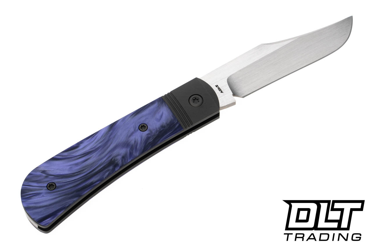 Jack Wolf Benny's Clip - Cosmic Purple Kirinite - Hand Satin Blade