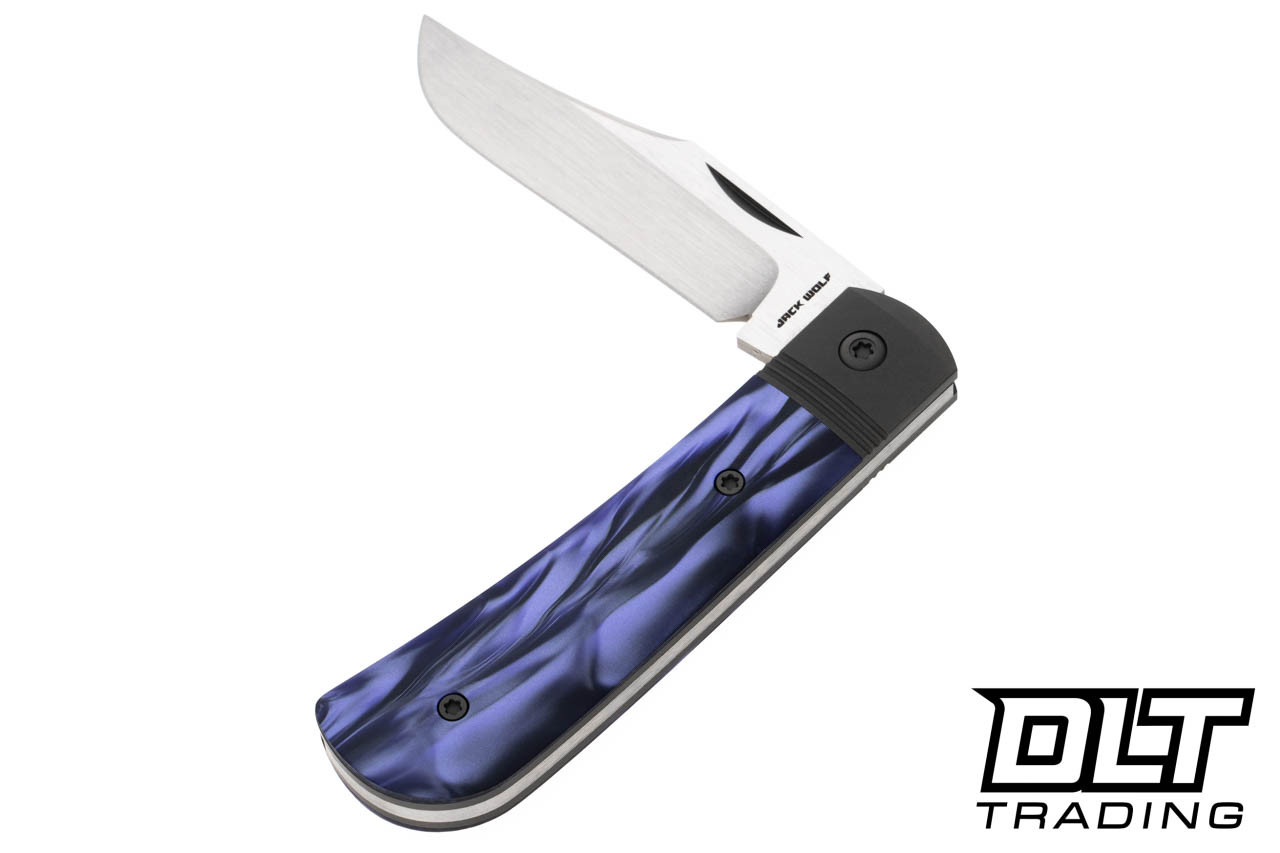 Jack Wolf Benny's Clip - Cosmic Purple Kirinite - Hand Satin Blade
