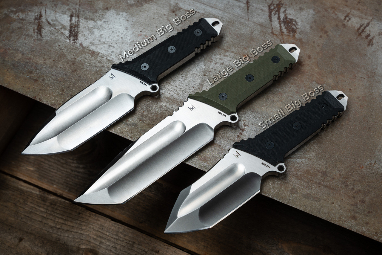PMP Midgards Messer Collab - Medium Big Boss Fixed Blade - Black G