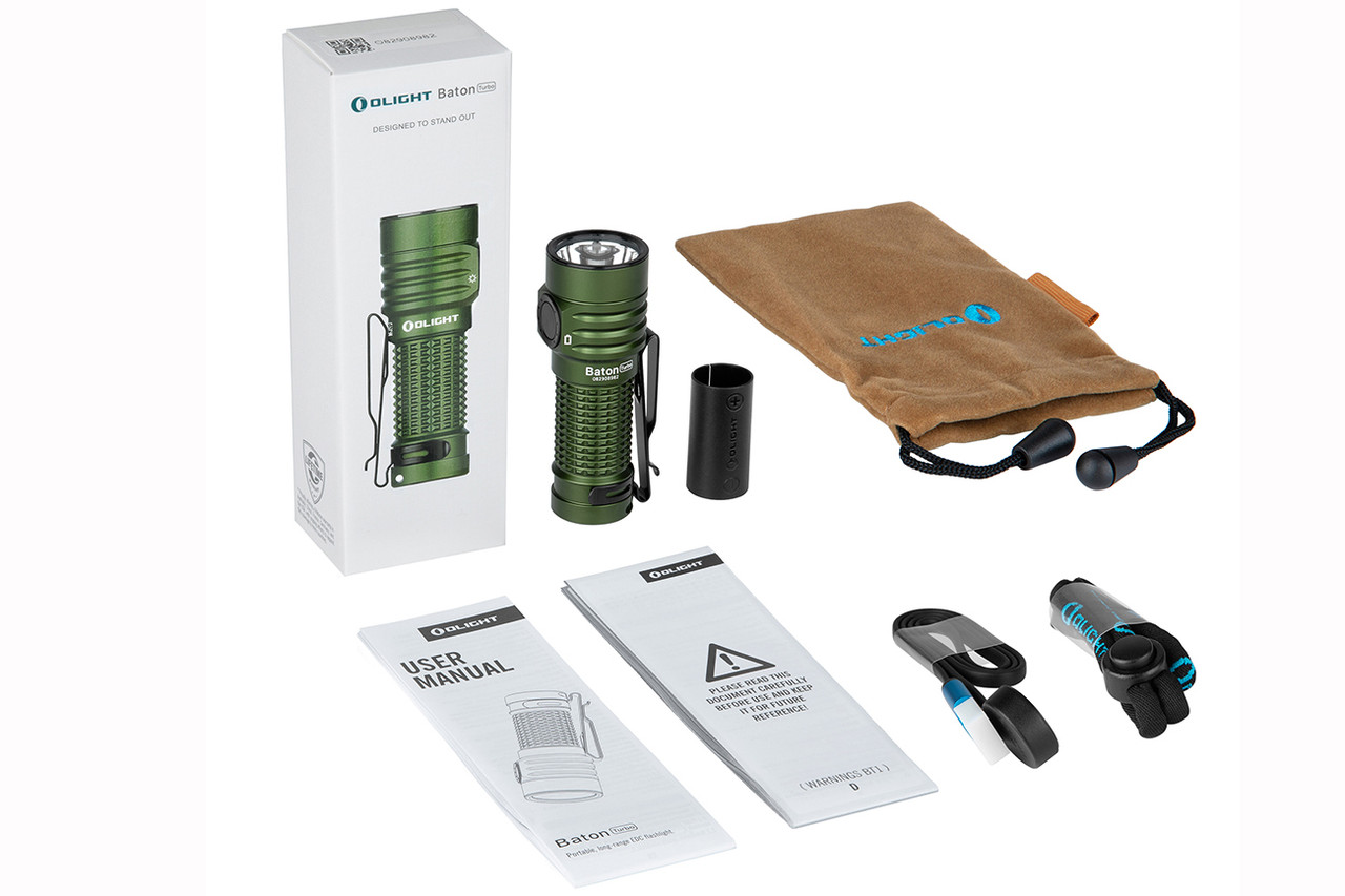 Olight Baton Turbo - OD Green - Cool White - DLT Trading