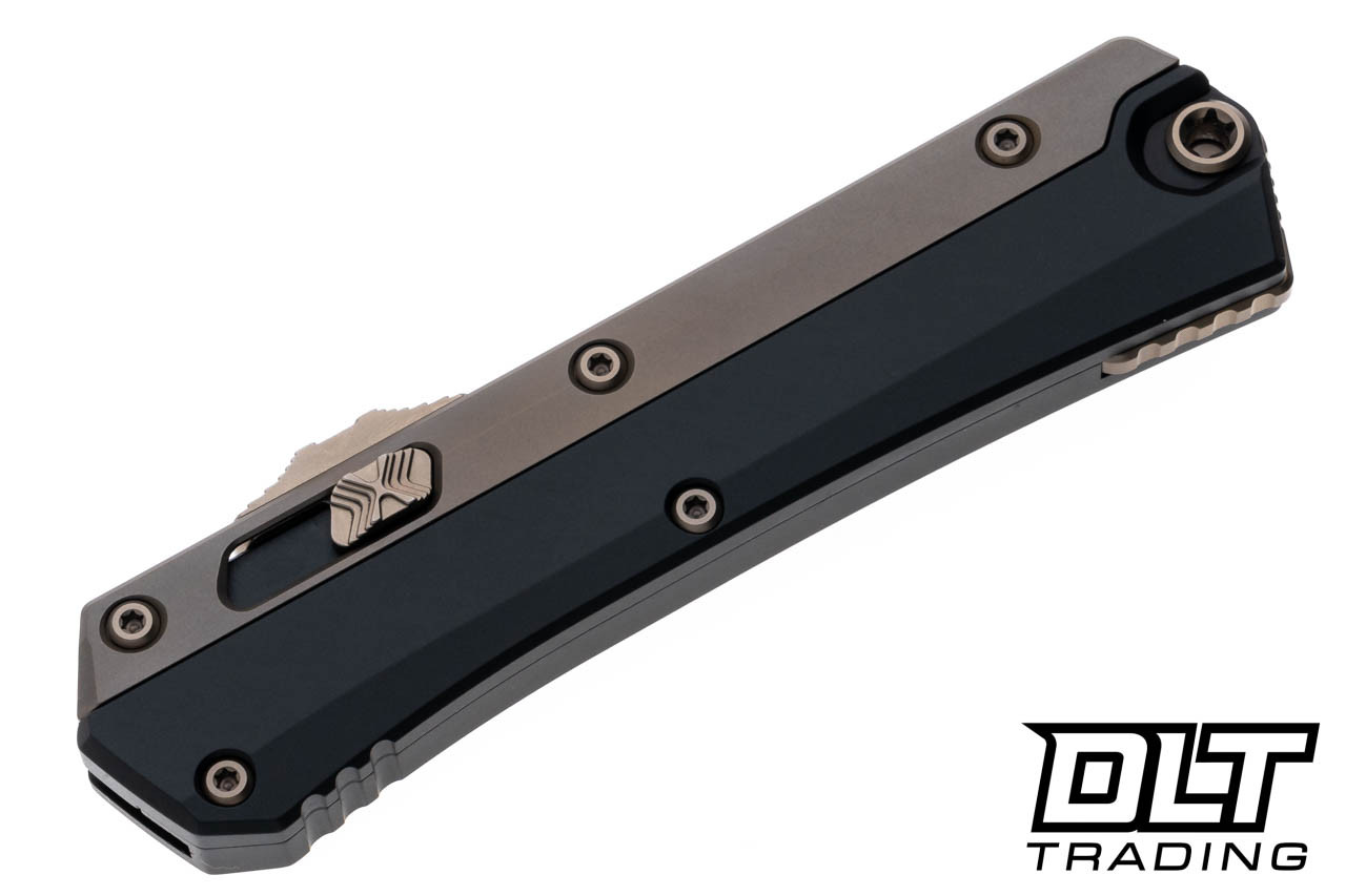 Microtech 185-1BK-Z2 Glykon T/E - Black Handle - Black Blade