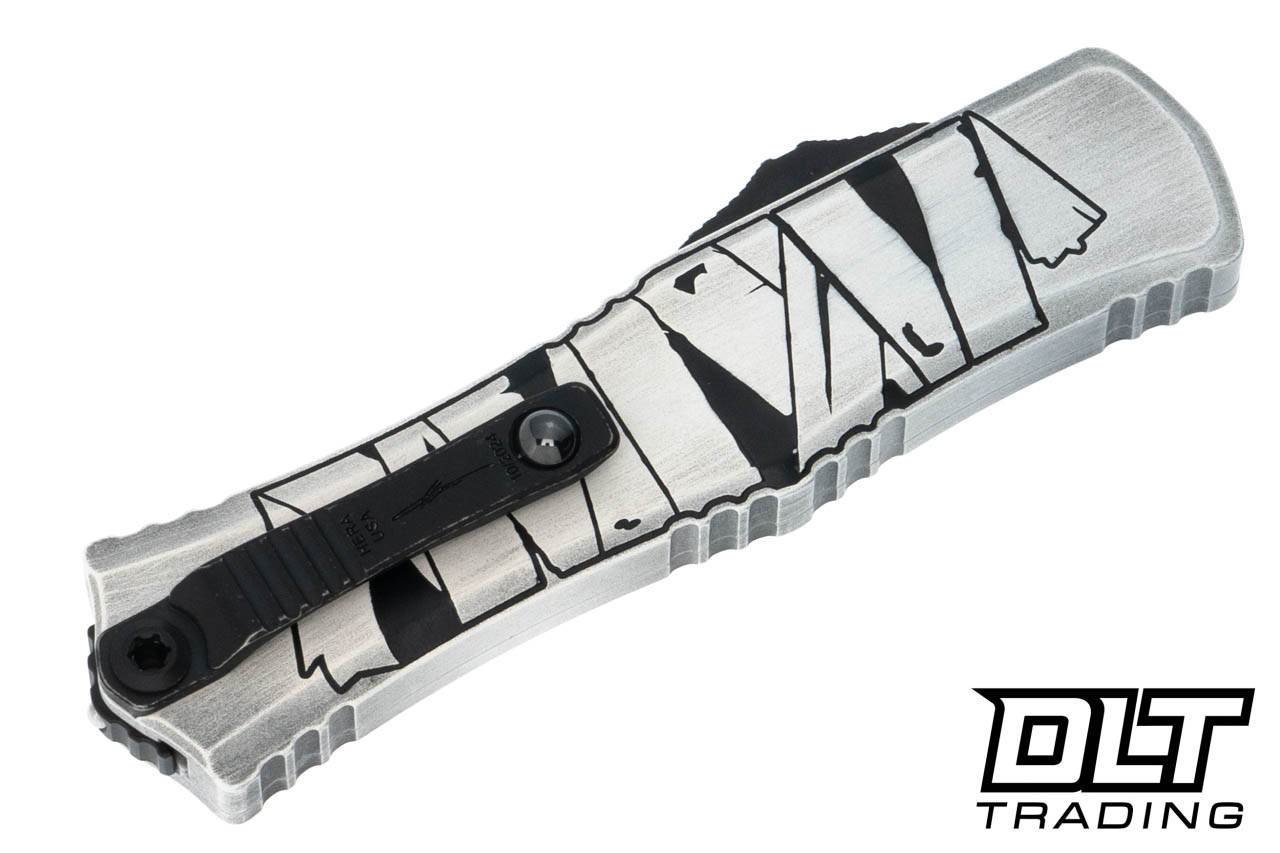 Microtech 1702M-1HWMYS Mini Hera D/E - Mummy Wrap Handle - Black