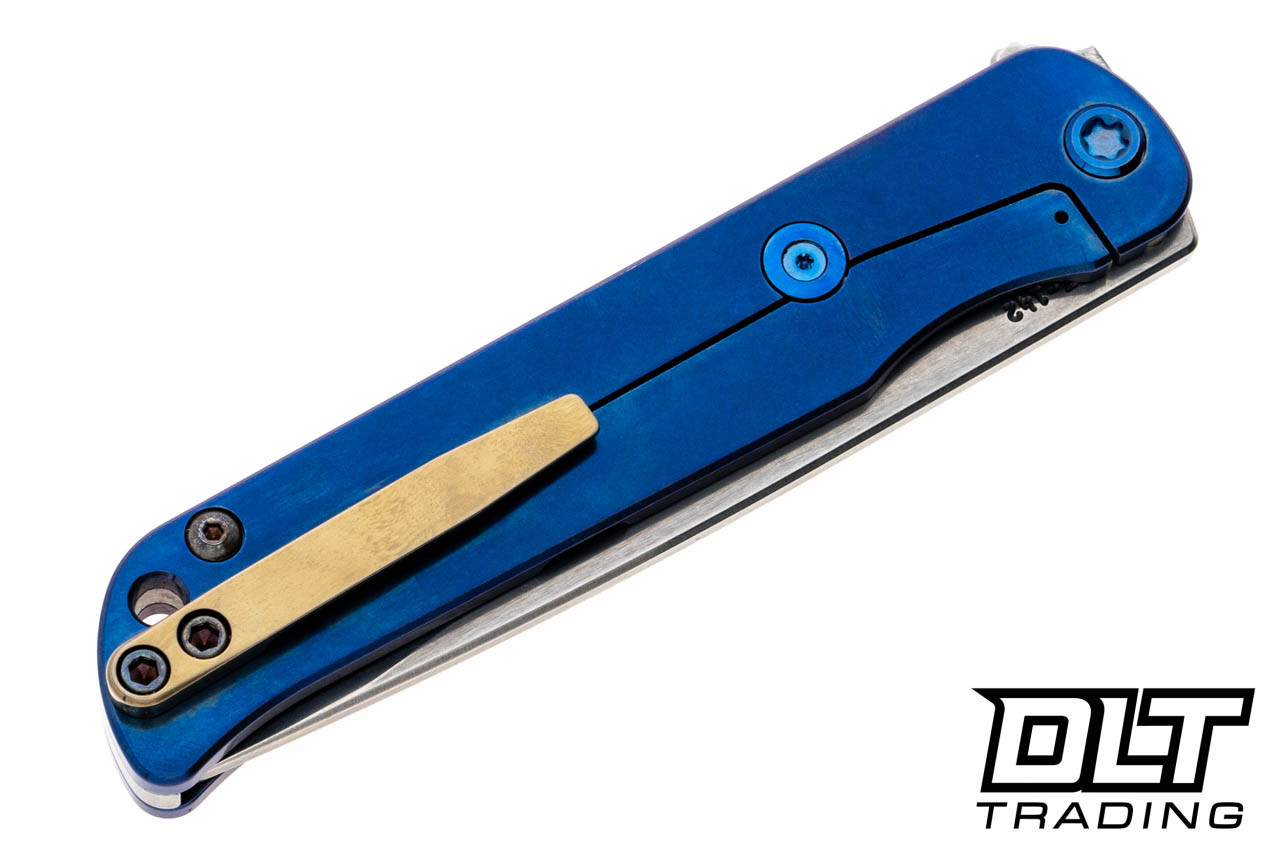 tk【美品】  CRESTON ネイビー M Medford T-Bone Tanto - Tumbled S45VN - Blue Titanium - Mosaic