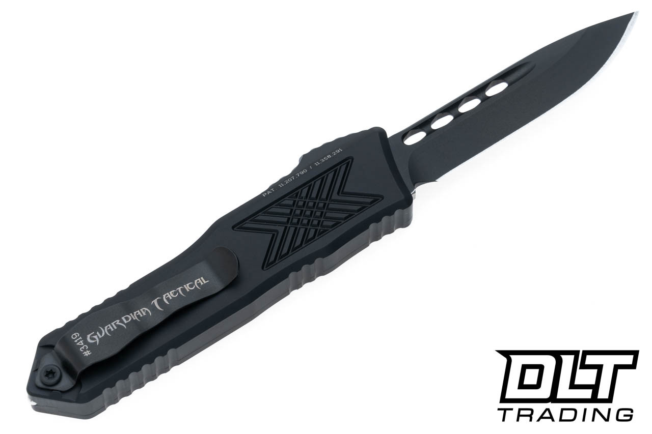 Guardian Tactical GTX-025 OTF Drop Point - Black Elmax Blade