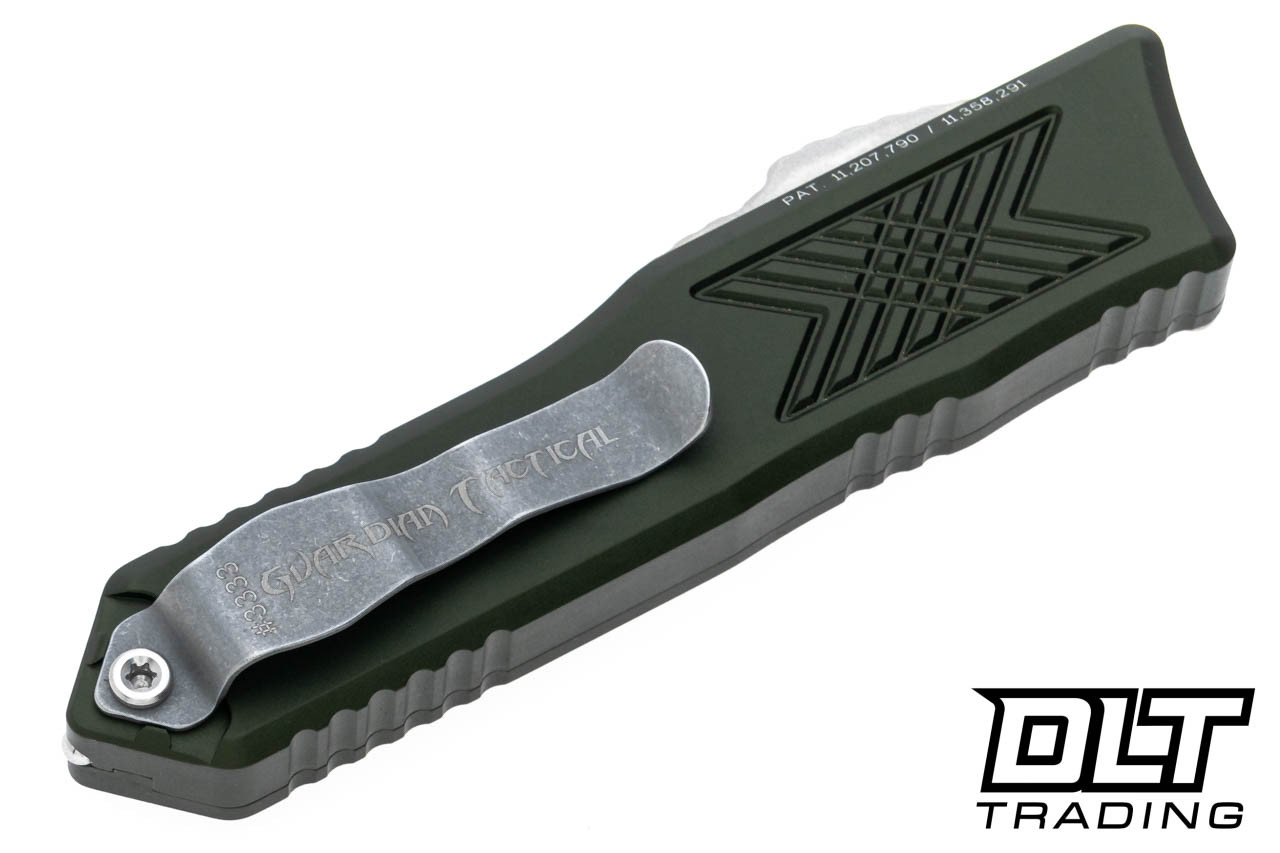 Guardian Tactical GTX-025 OTF Drop Point - Stonewashed Elmax Blade