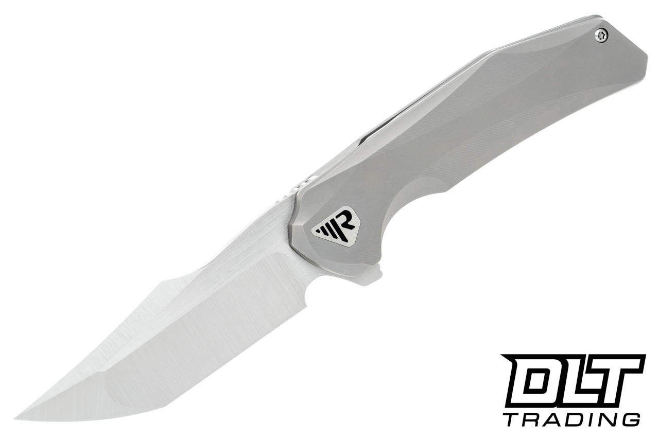 Reate Zoro - Bead Blasted Titanium Handle - Belt Satin M390 Blade