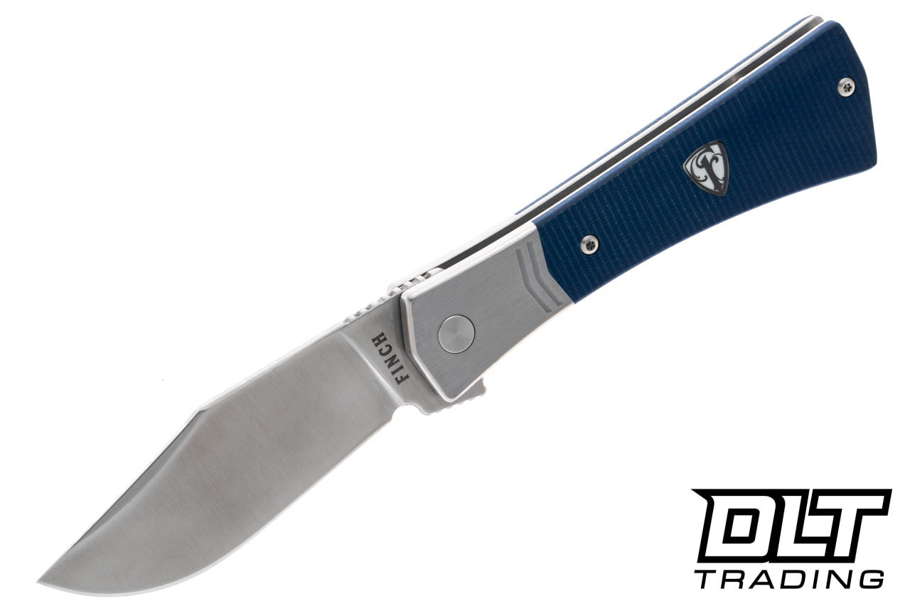 Finch The Undertaker - Sapphire Blue Micarta - DLT Trading
