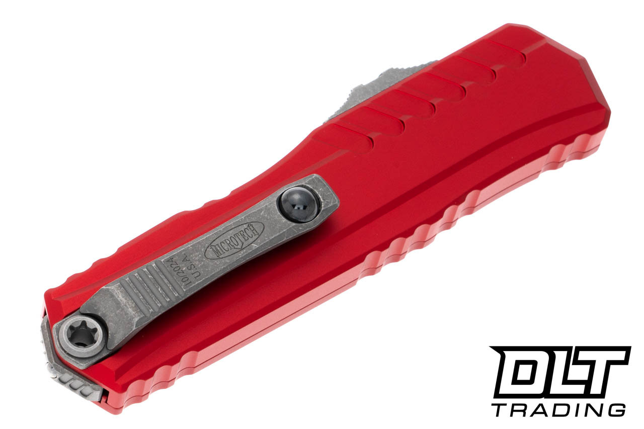 Microtech 1242-10APRD Cypher II D/E - Red Handle - Apocalyptic