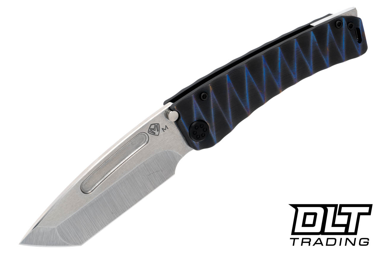 Medford Marauder H Tanto - Tumbled MagnaCut - Black with PenFlm