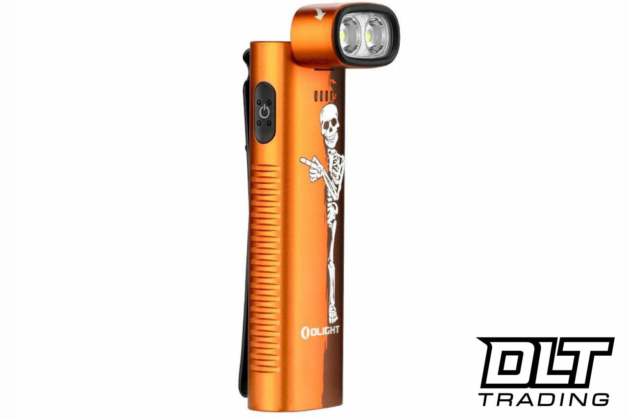 Olight Arkflex Adjustable Right Angle Flashlight - Orange Skeleton