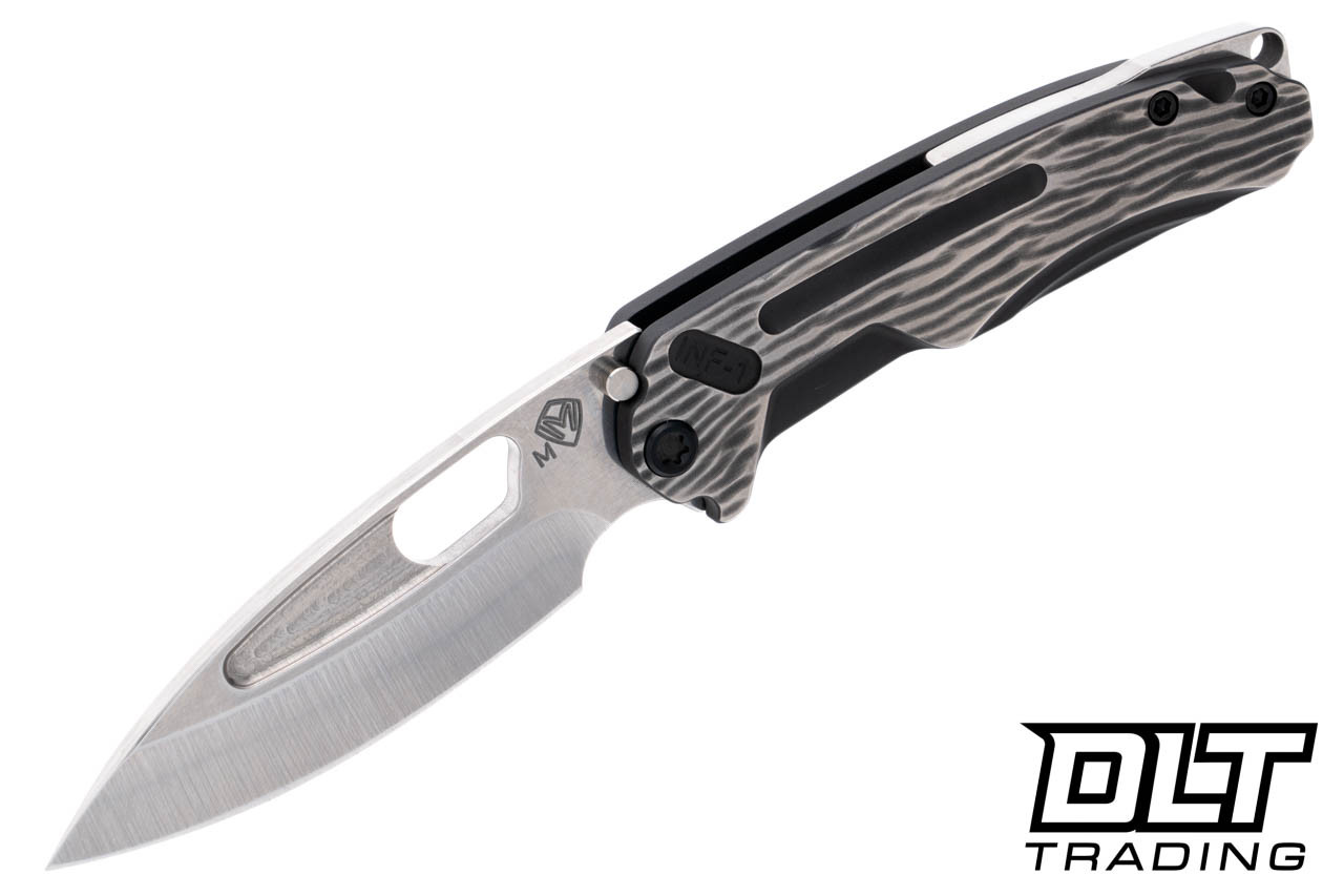 Medford Infraction Tumbled MagnaCut - Black Silver Shou Sugi Ban