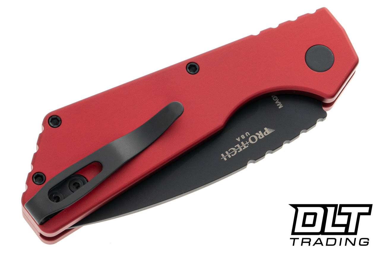 Pro-Tech Strider PT+ - Red Handle - Black MagnaCut Blade - DLT Trading