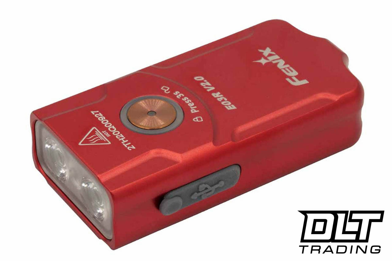 Fenix E03R V2.0 Keychain Flashlight - Rose Red - DLT Trading
