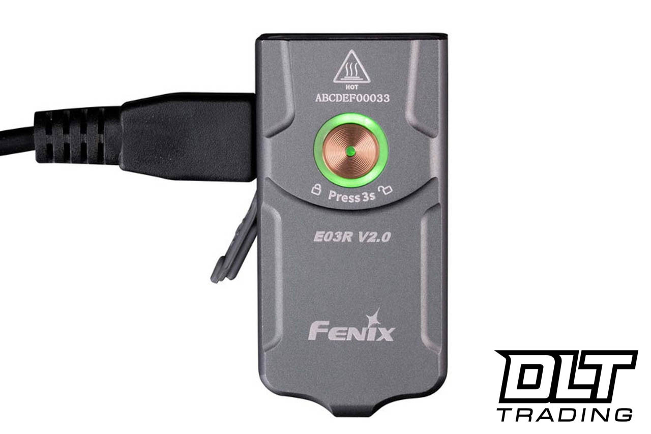 Fenix E03R V2.0 Keychain Flashlight - Rose Red - DLT Trading