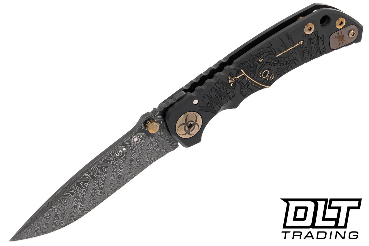 Spartan Blades Harsey Folder - Black & Gold Plague Doctor - Chad