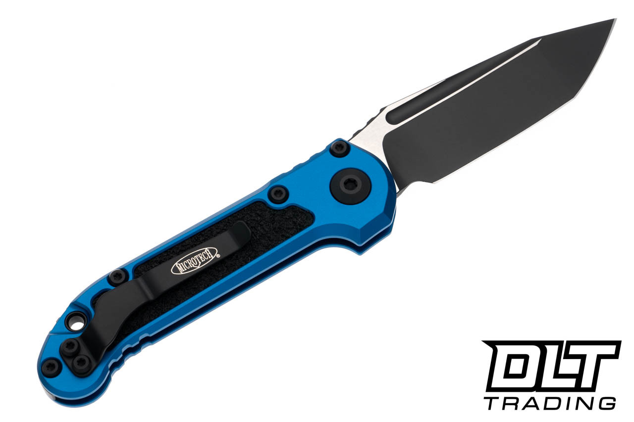 Microtech 1136-1BL LUDT Gen III T/E - Blue Handle - Black Blade