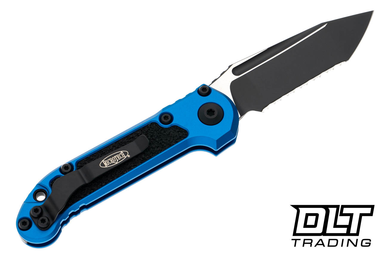Microtech 1136-3BL LUDT Gen III T/E - Blue Handle - Black Blade
