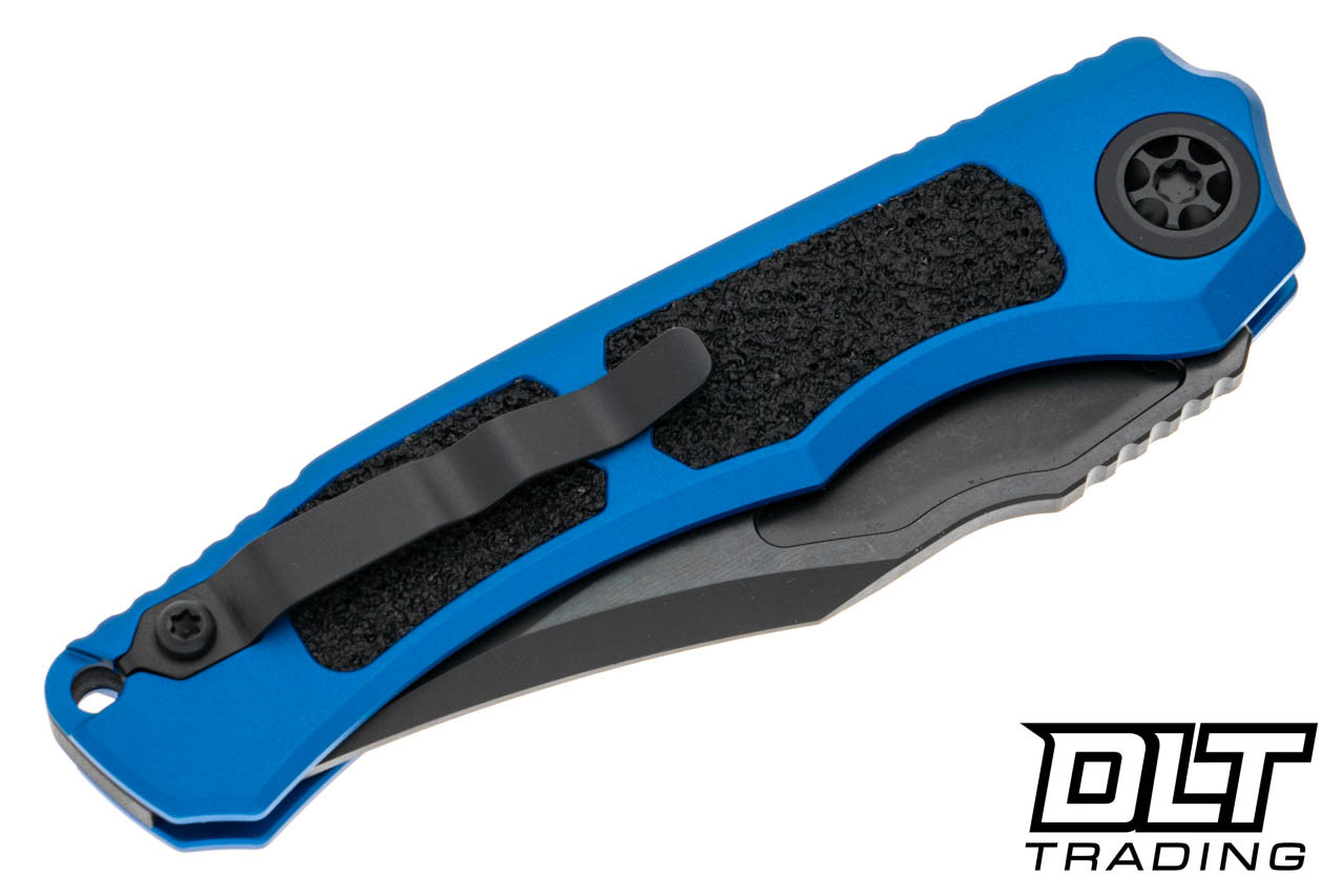 Heretic Wraith V4 Bowie - DLC MagnaCut - Blue Aluminum Tactical