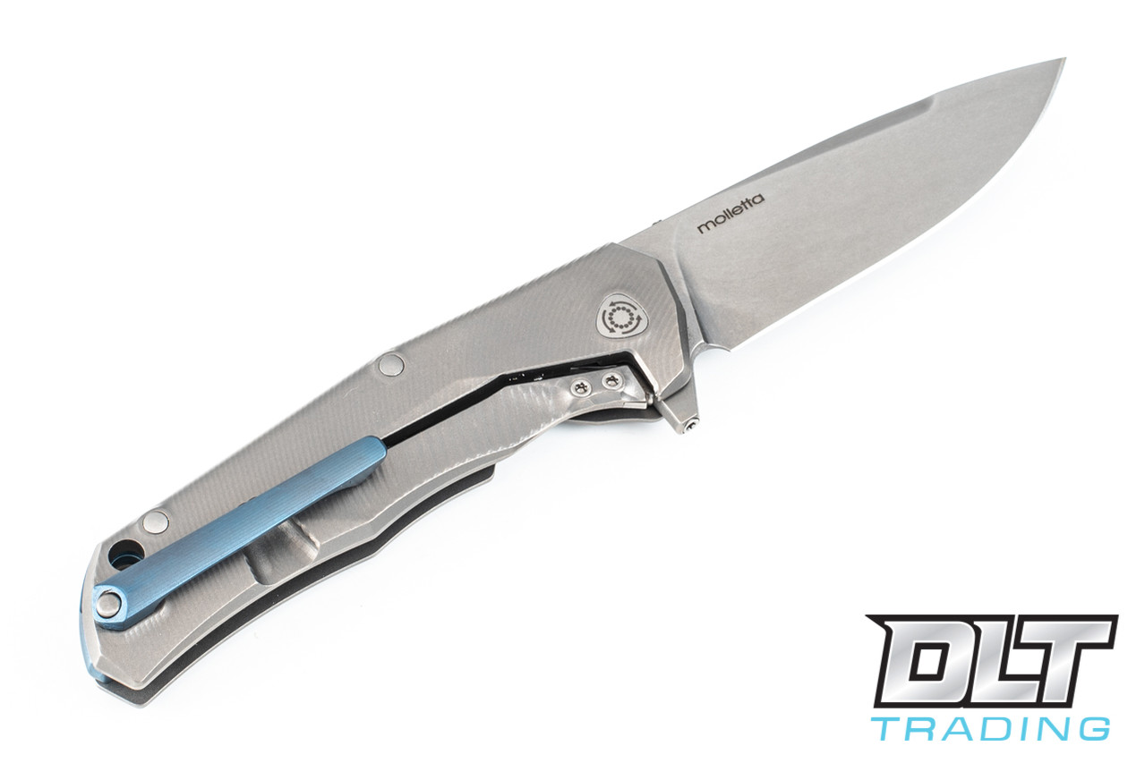 LionSteel TRE Three Rapid Exchange - Titanium - Blue Accents - DLT