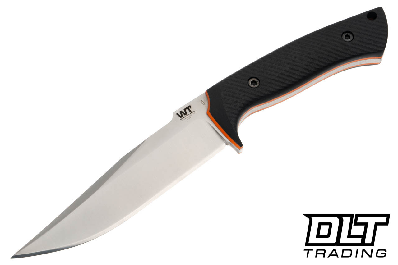 WTG Steadfast Gen 2 - Satin K329 Blade - Black Traction Grip G-10