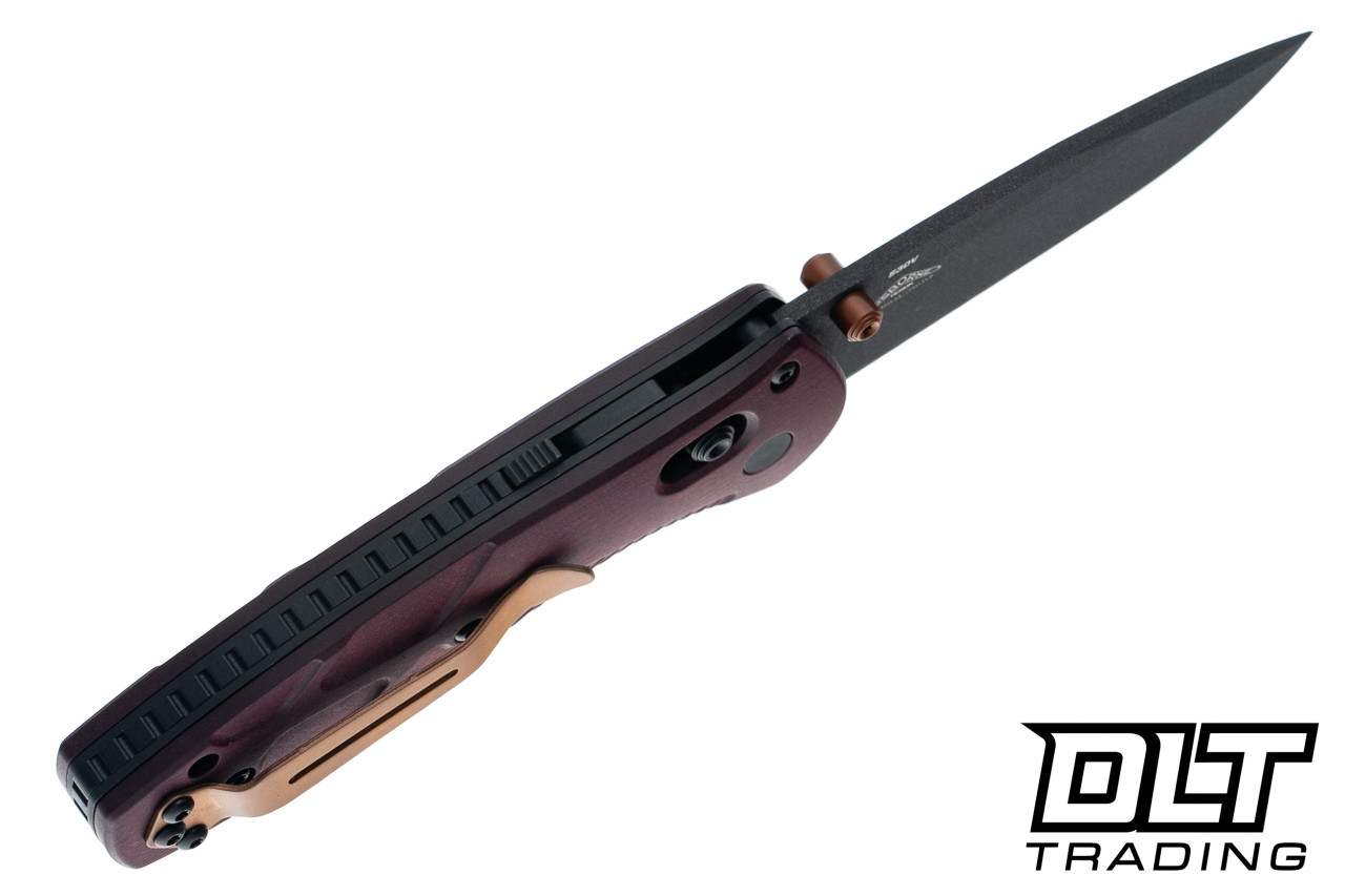 Benchmade Mini Barrage Assisted Opening Knife Redstone Richlite S30V