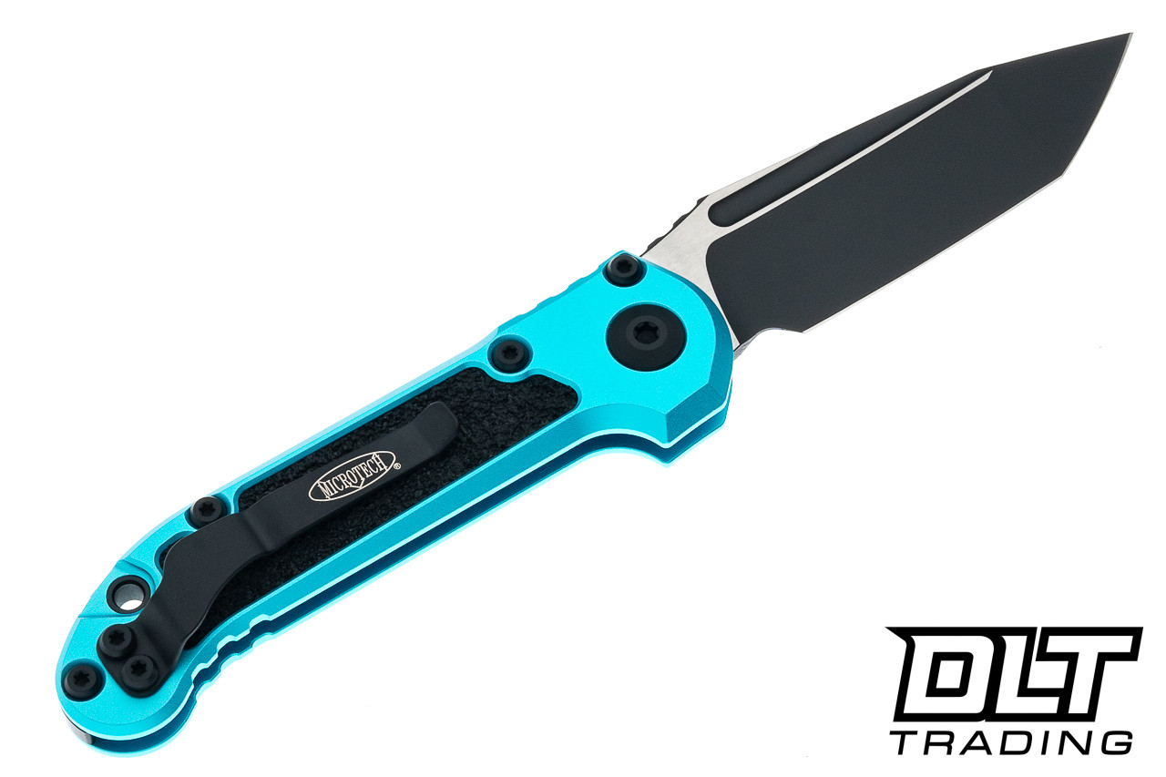 Microtech 1136-1TQ LUDT Gen III T/E - Turquoise Handle - Black