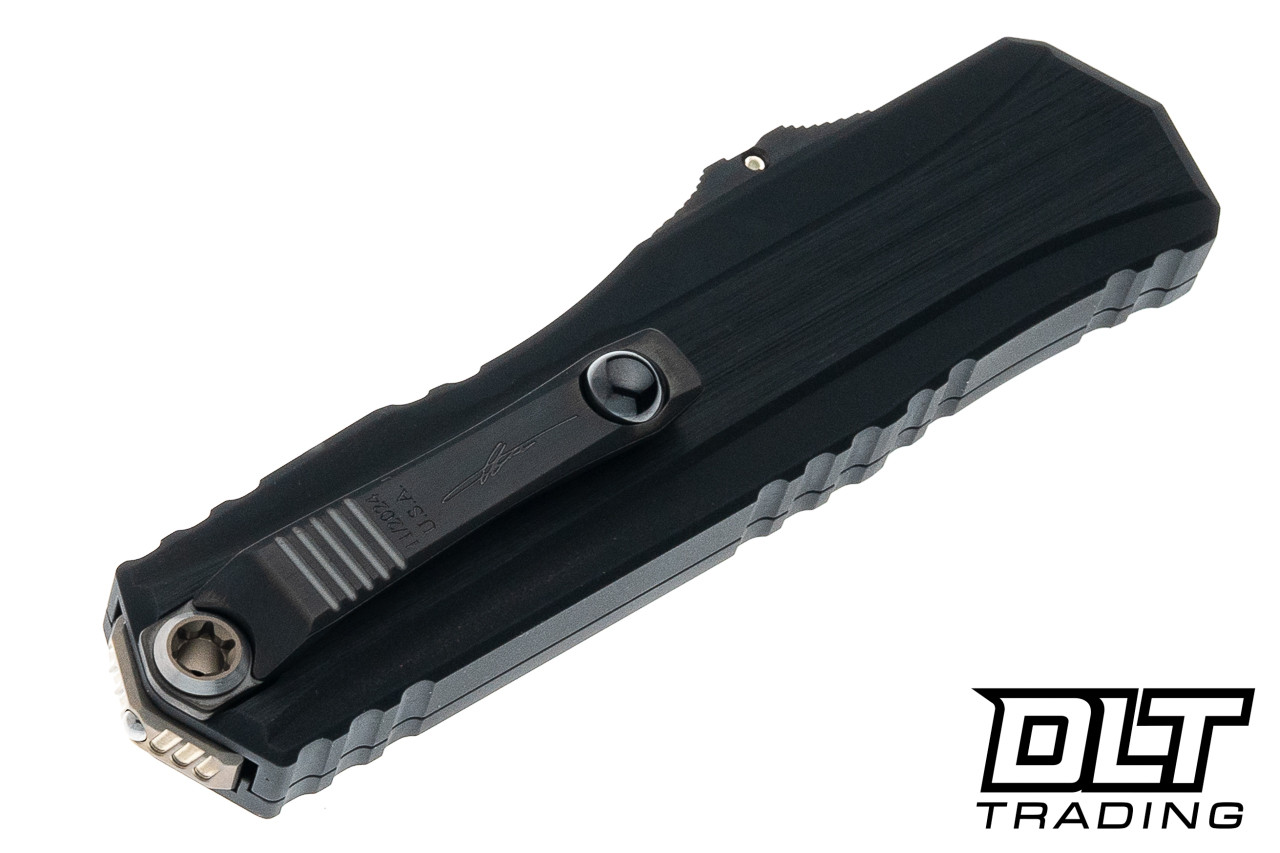Microtech 1242-16MS1 Cypher II D/E - Black Hefted Handle - Baker